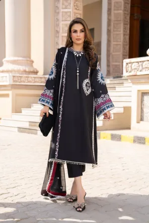 3PC READY TO WEAR RAW SILK DRESS BY GUL WARUN GRS14
