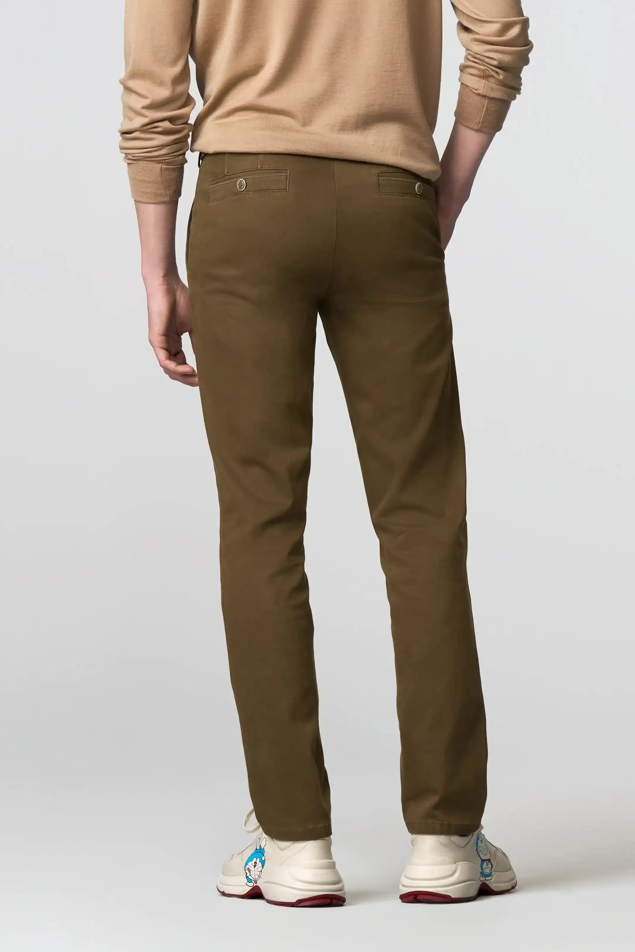 40% OFF - MEYER New York Trousers - 5617 Fine Texture Chinos - Caramel - Size: 34 REG