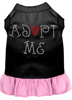 Adopt Me Rhinestone Dresses Black With Light Pink Sm