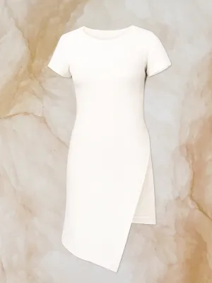 Alabaster Knit Top - Crew Pattern