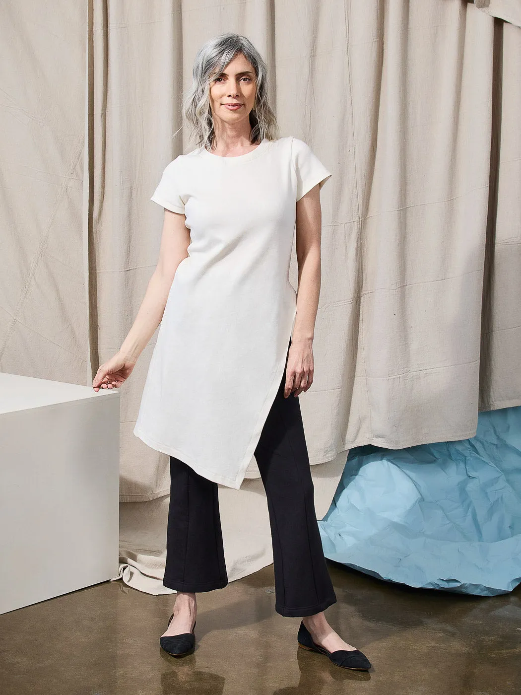 Alabaster Knit Top - Crew Pattern