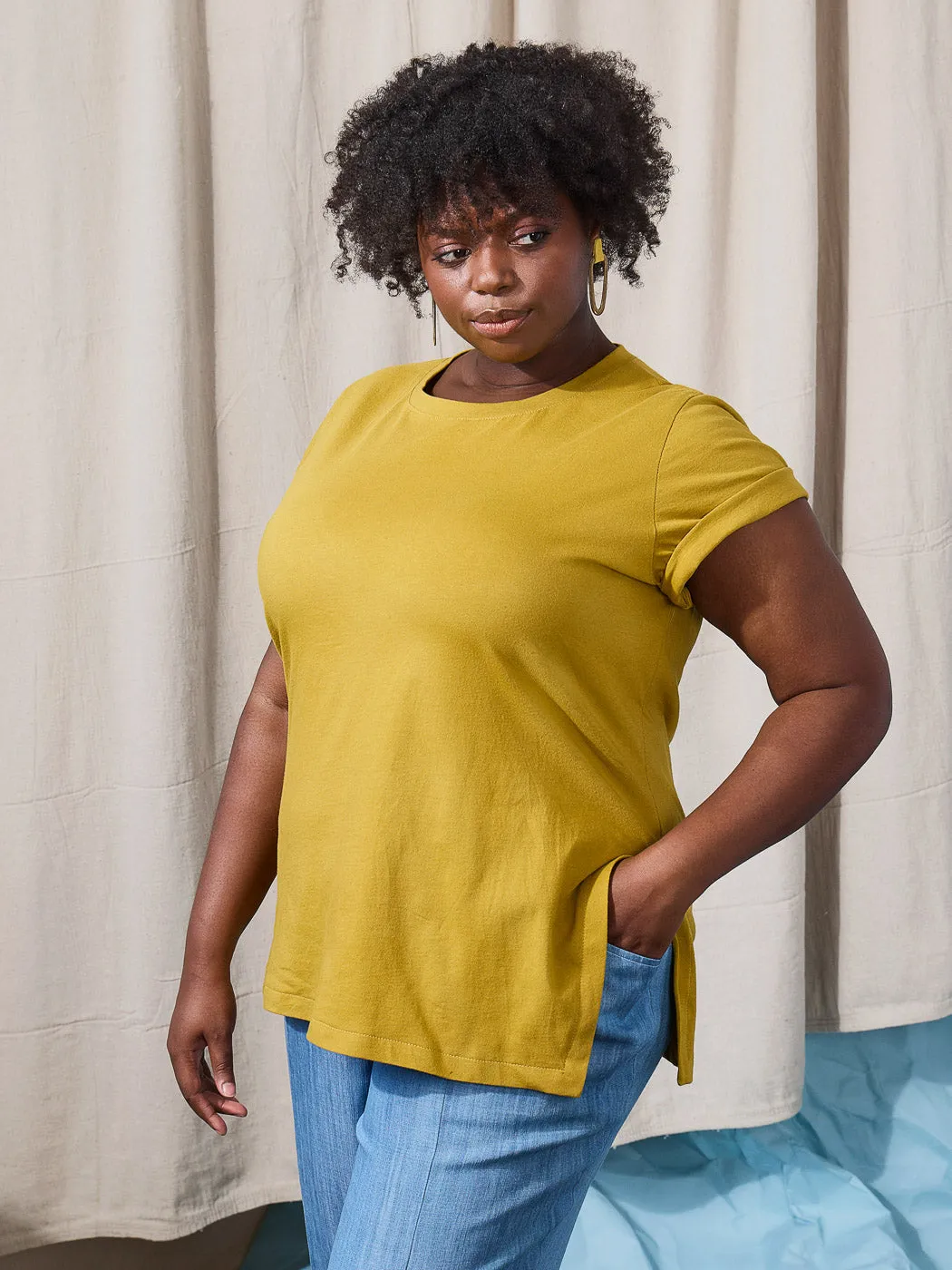 Alabaster Knit Top - Crew Pattern