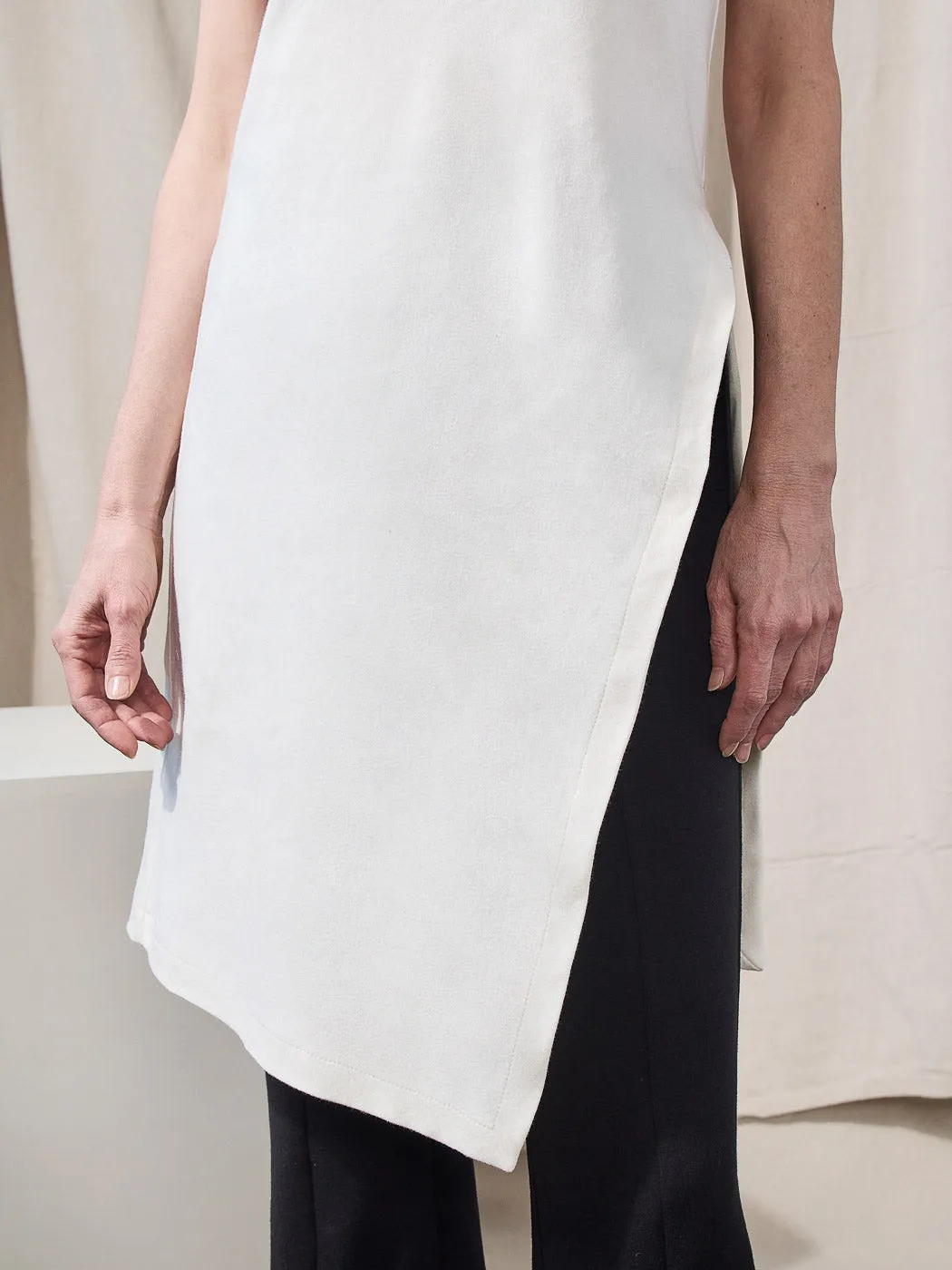 Alabaster Knit Top - Crew Pattern