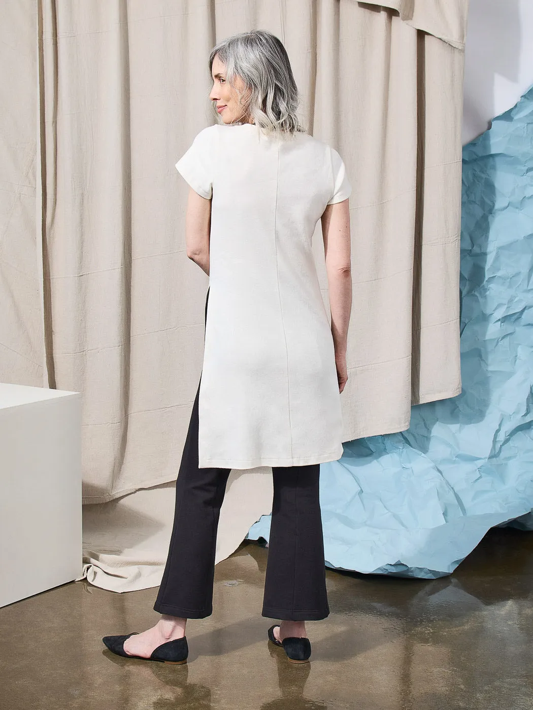 Alabaster Knit Top - Crew Pattern