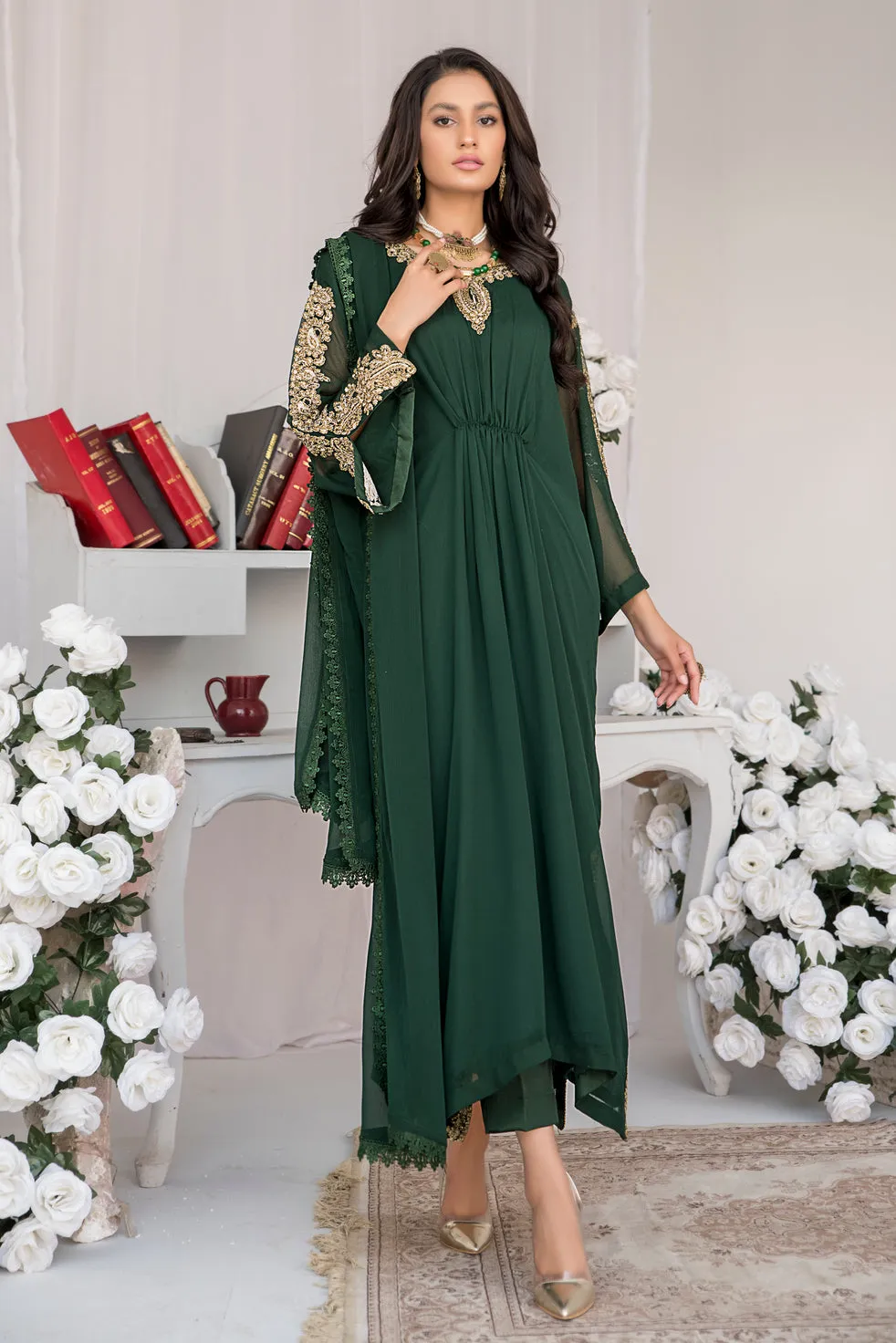 ALEEZAY FORMAL CHIFFON KAFTAN 10