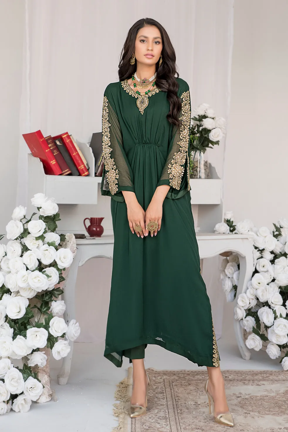ALEEZAY FORMAL CHIFFON KAFTAN 10