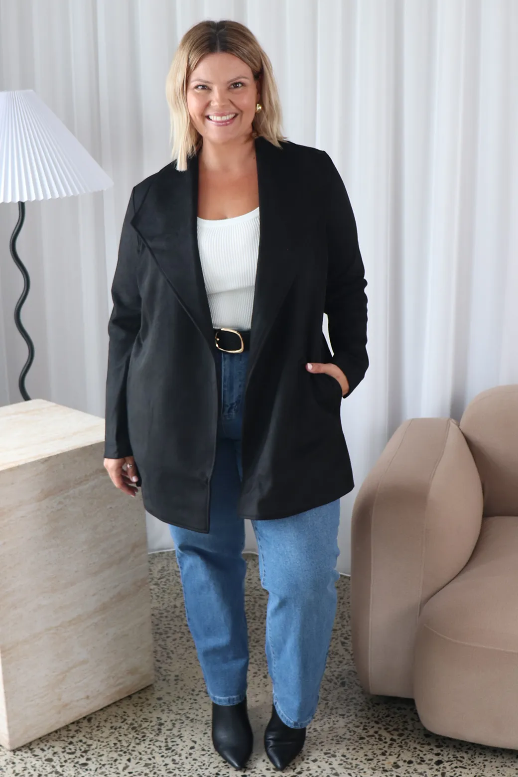 Angelica Wrap Jacket Black