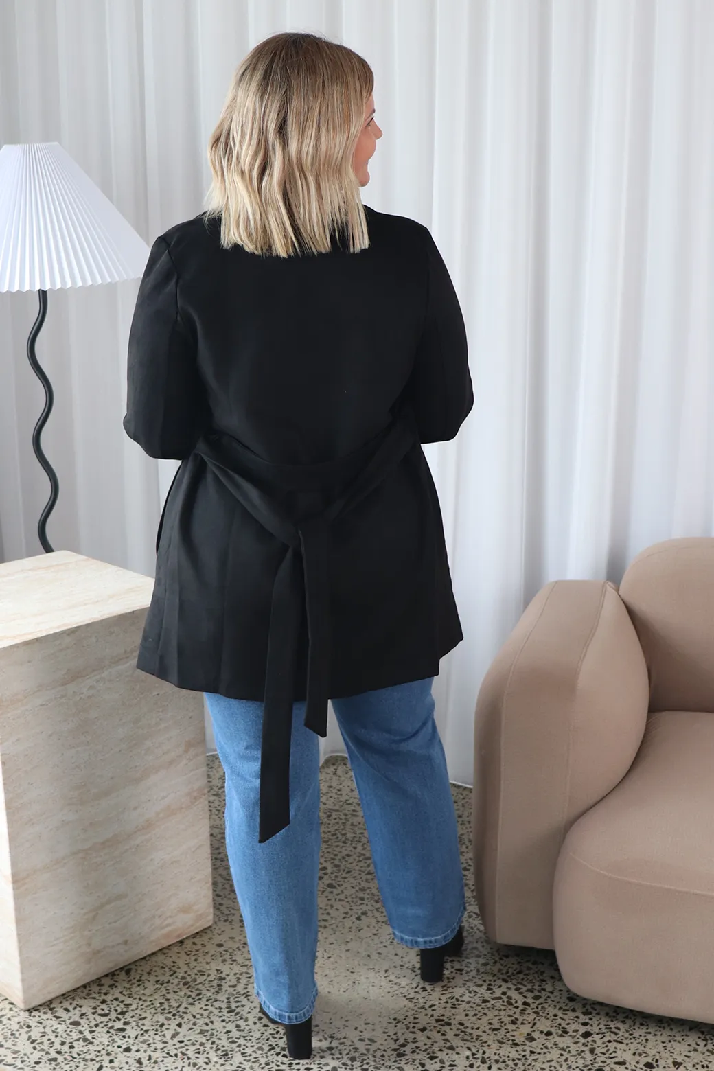 Angelica Wrap Jacket Black