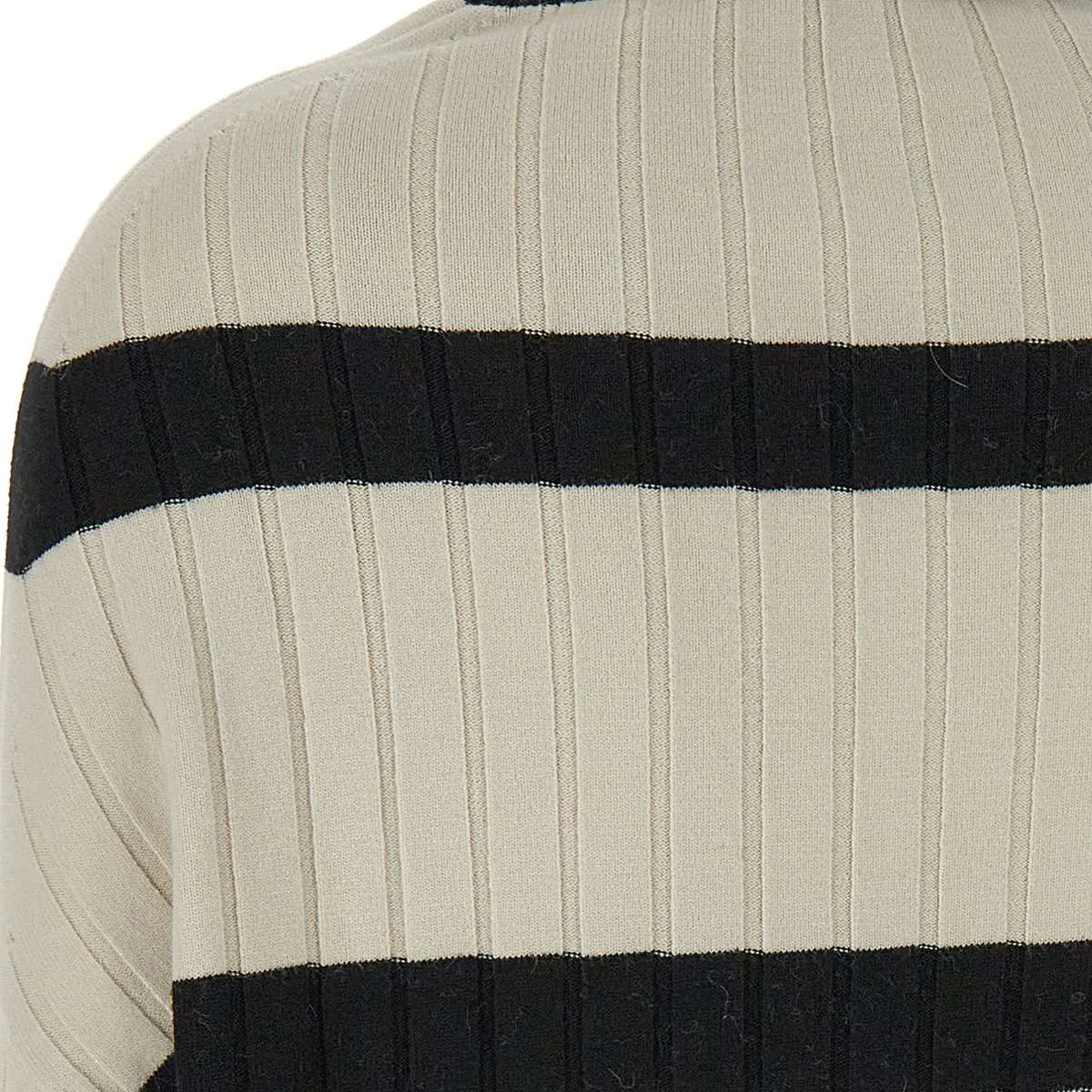Angora Viscose Vertical Rib Sweater
