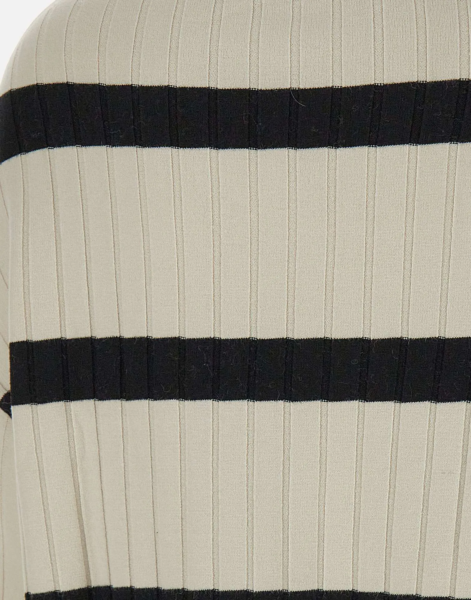 Angora Viscose Vertical Rib Sweater