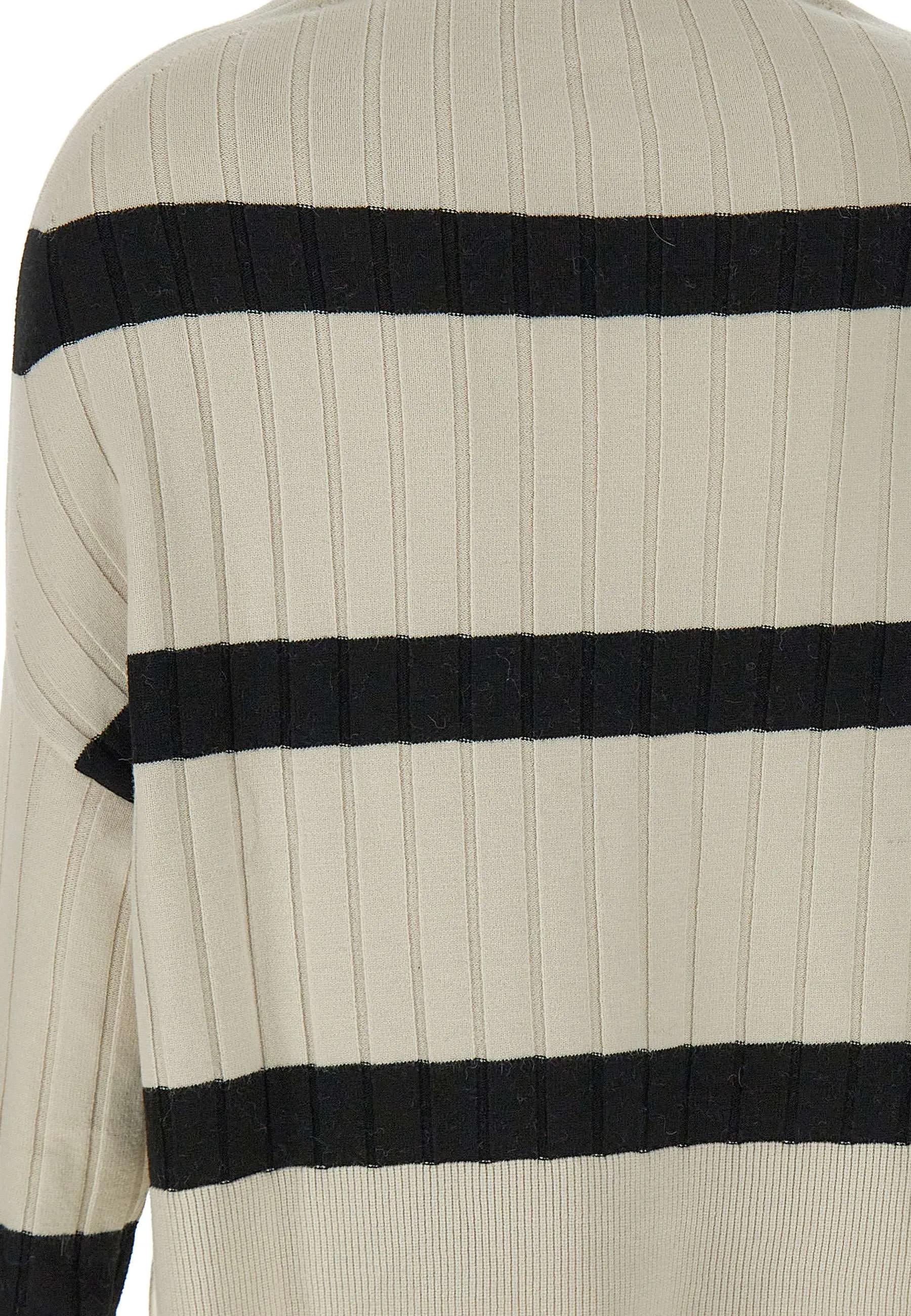 Angora Viscose Vertical Rib Sweater