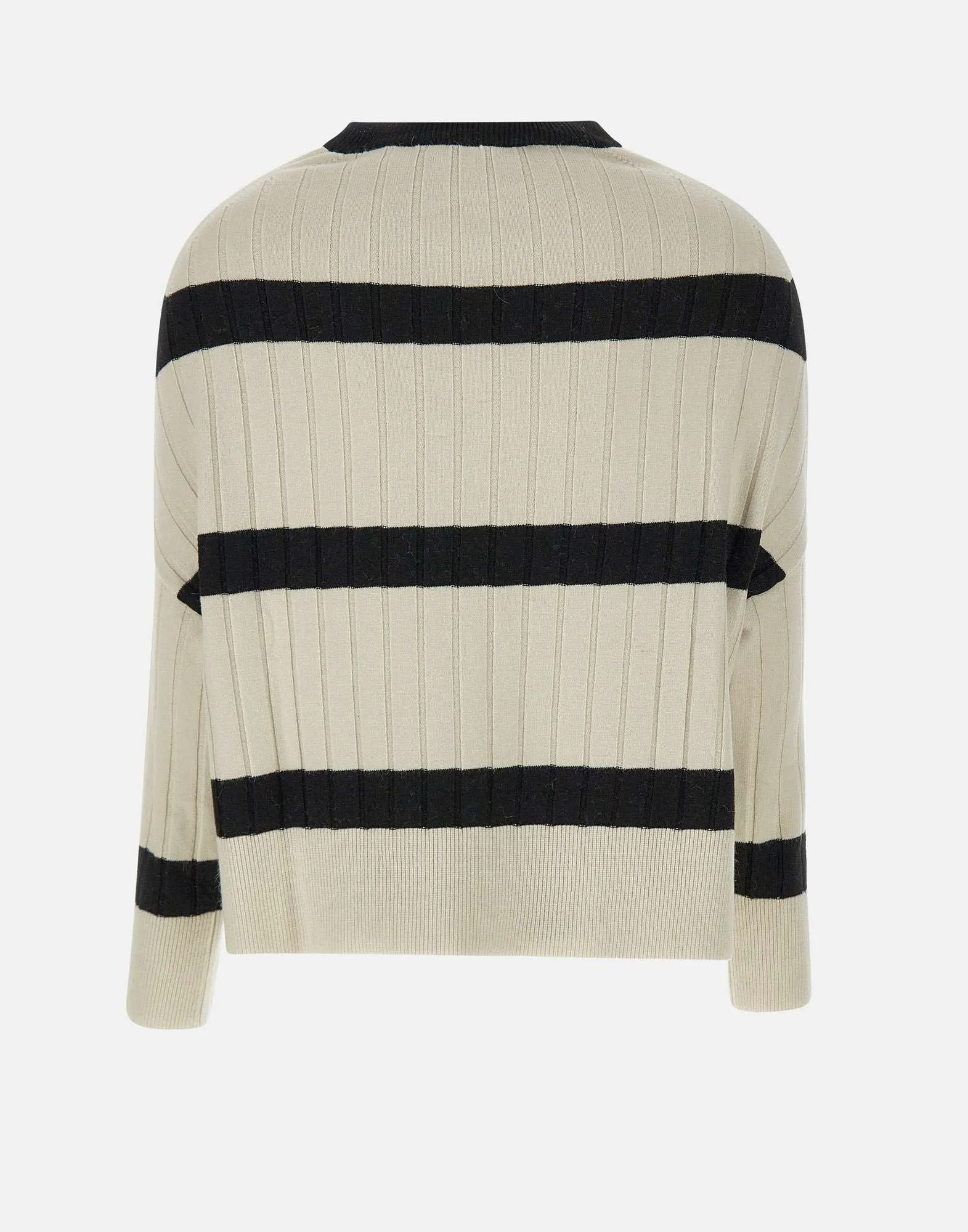 Angora Viscose Vertical Rib Sweater