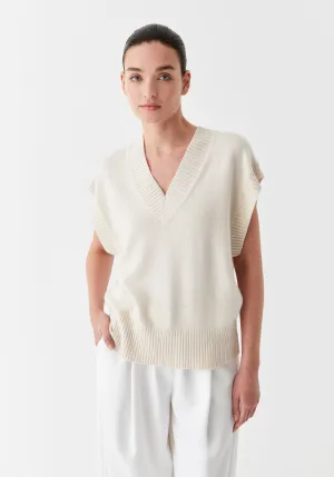 Avon Knit Vest_Milk