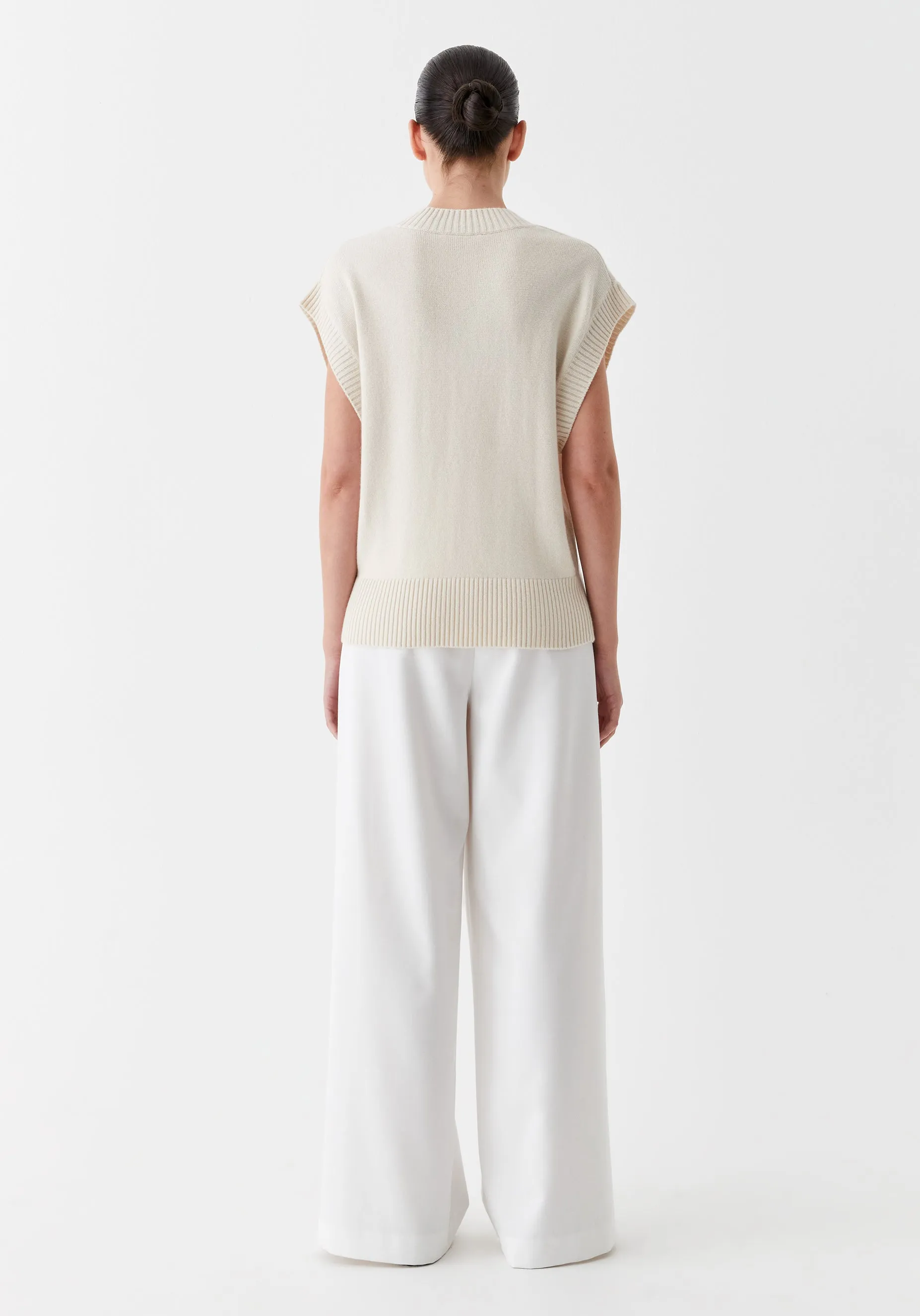Avon Knit Vest_Milk