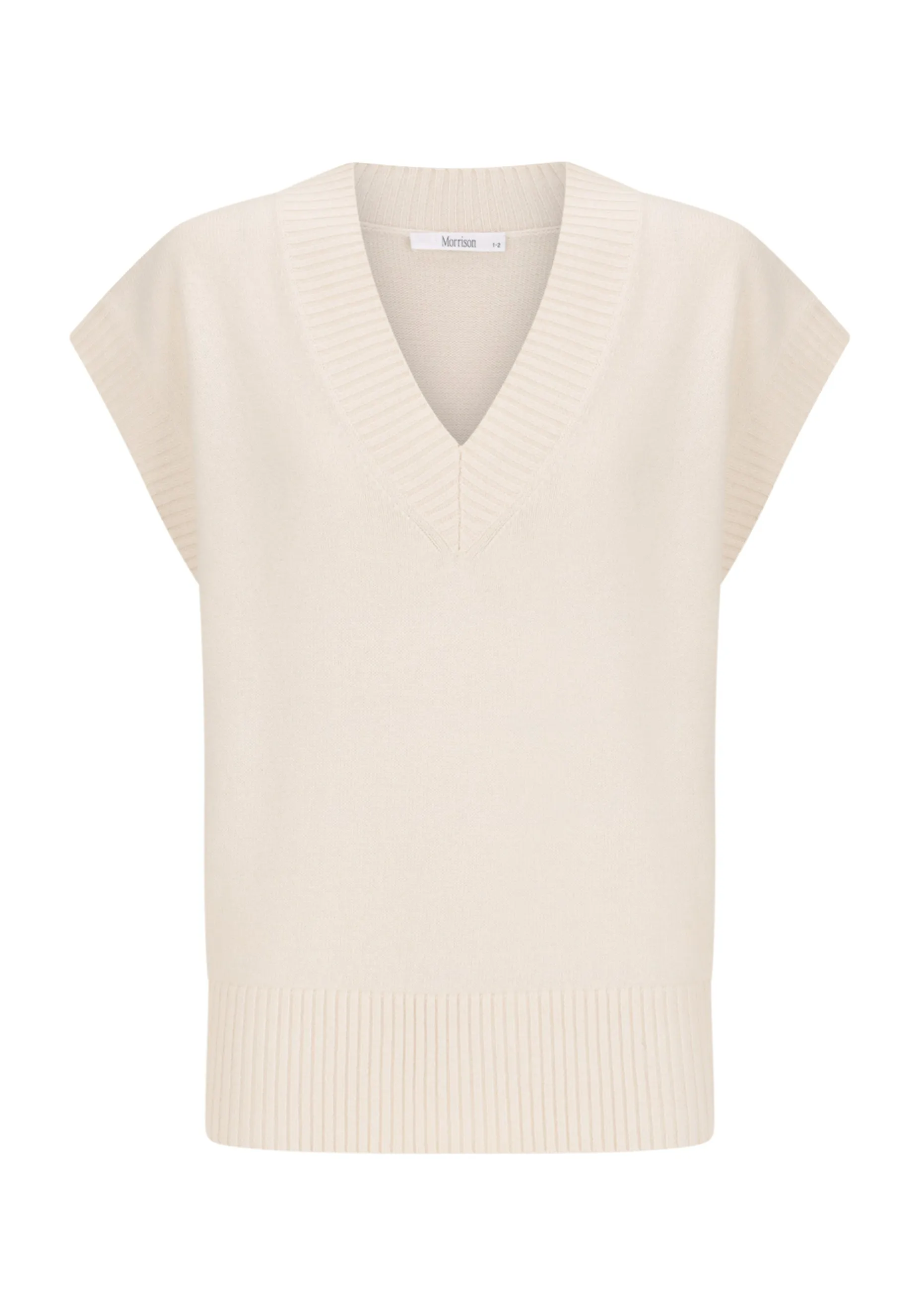 Avon Knit Vest_Milk