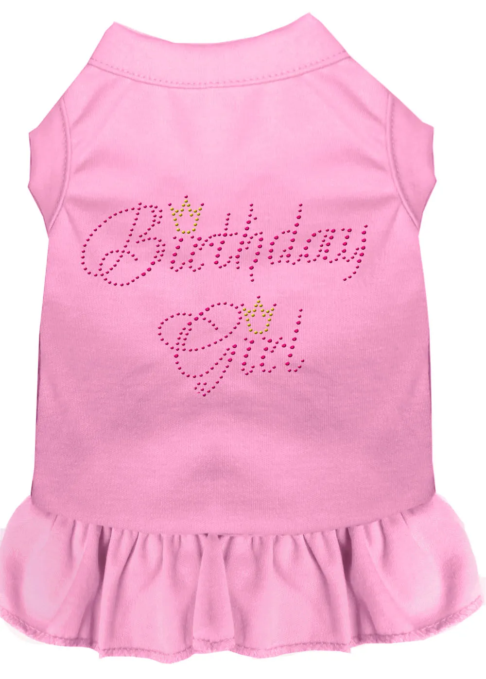 Birthday Girl Rhinestone Dress Light Pink 4x