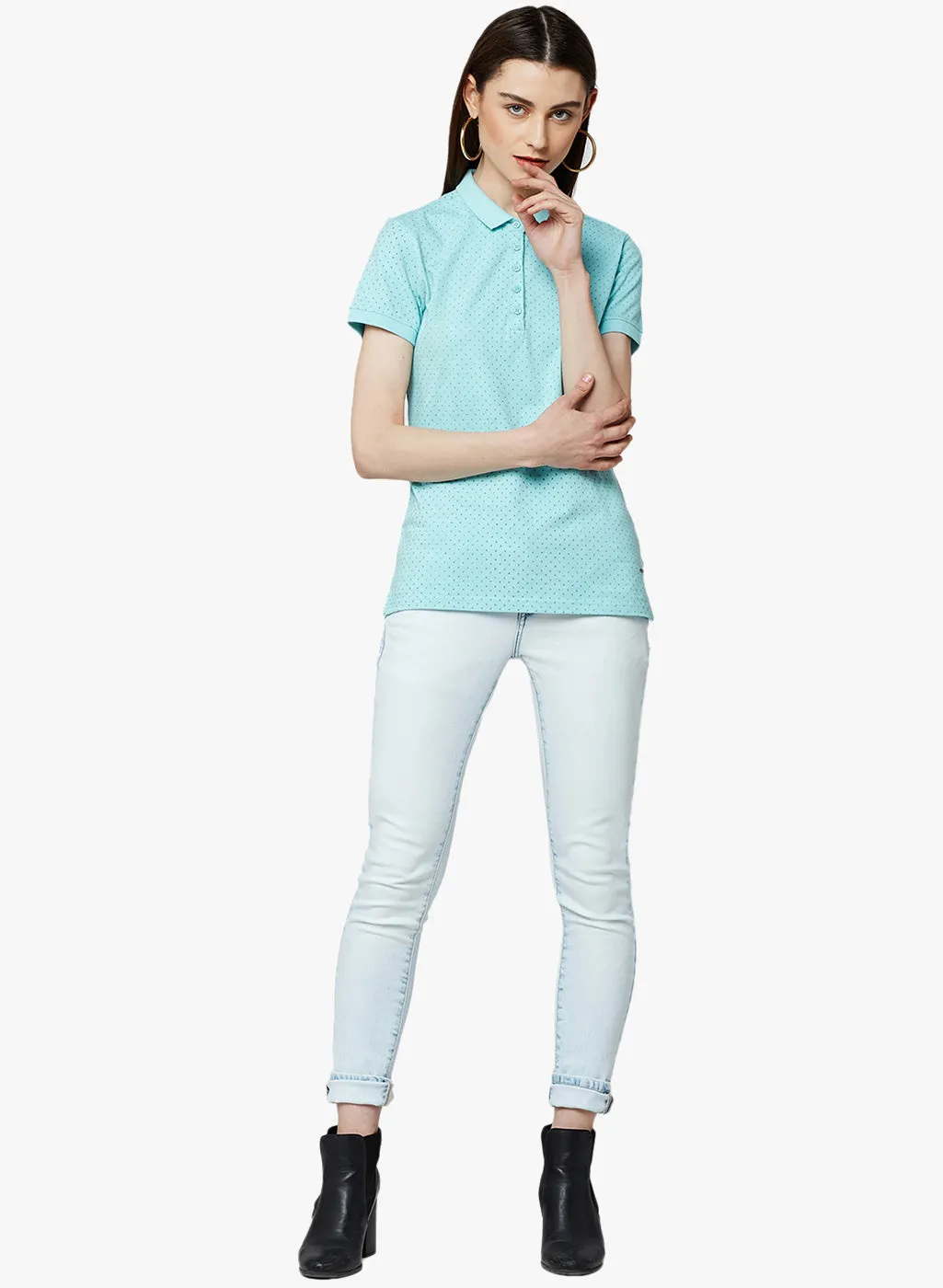 Blue Solid Jeans