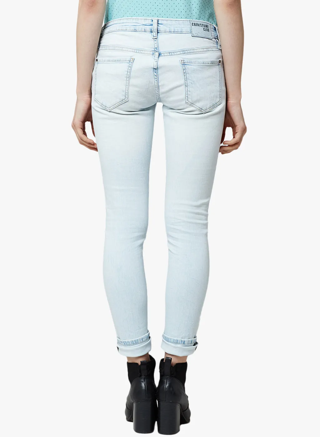 Blue Solid Jeans