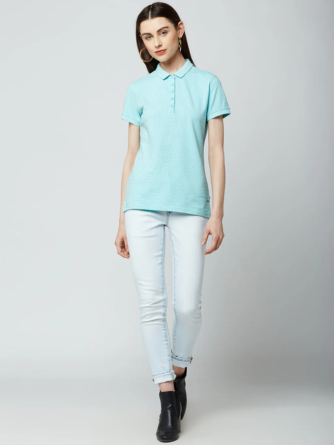 Blue Solid Jeans