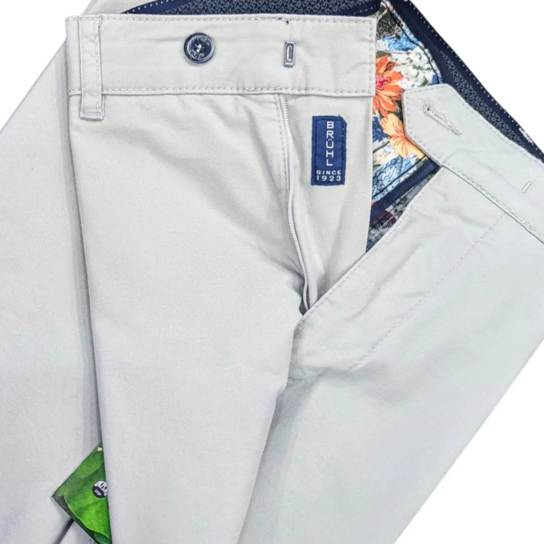Bruhl Parma B Mover Stretch Cotton Summer Chino Stone 186190