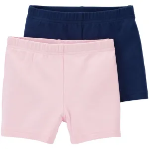Carter's Girls 2-Pack Bike Shorts Pink/Navy Blue 1M828810/2M828810