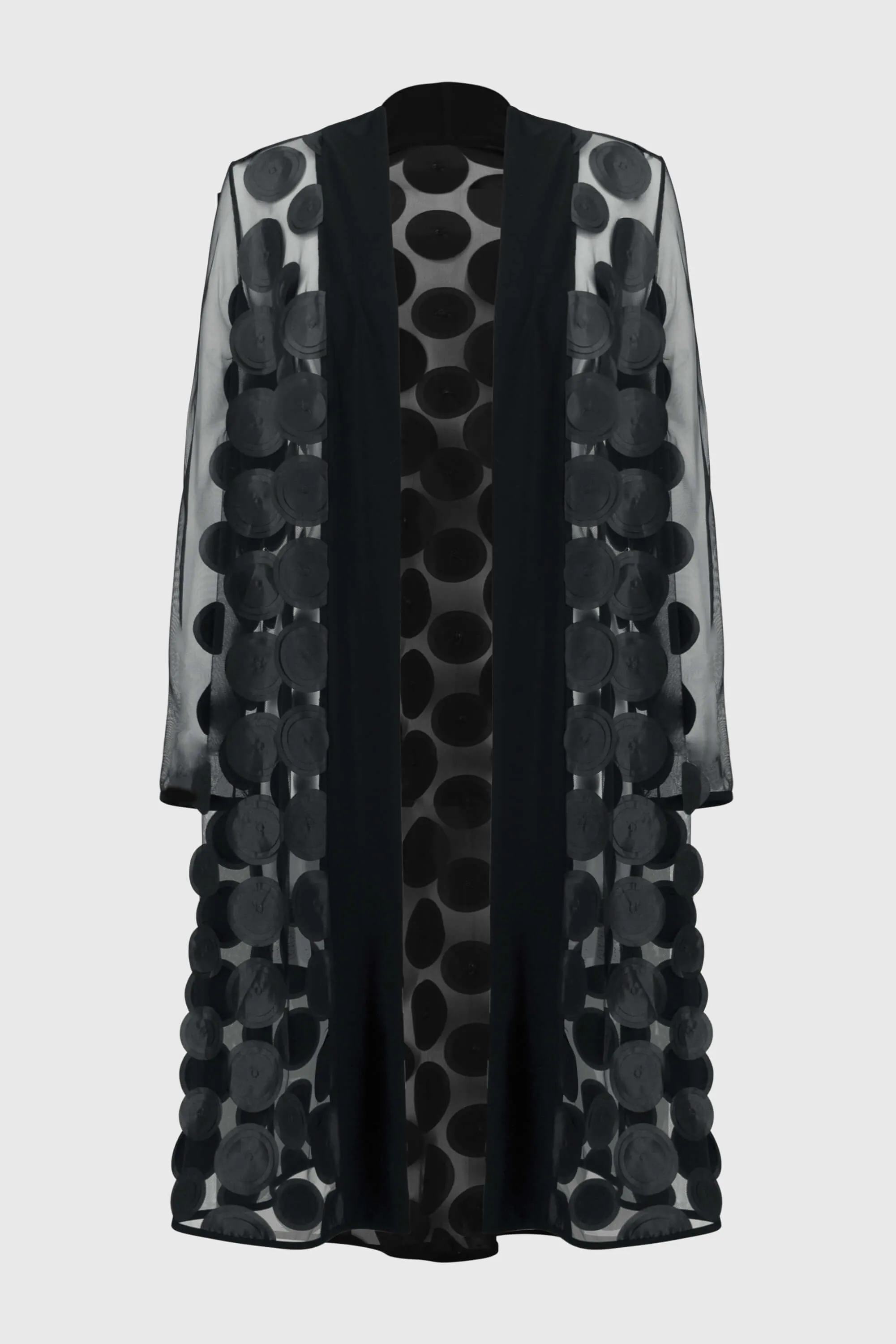 Chic Spotting 3D Dot and Mesh Cover Up 251209