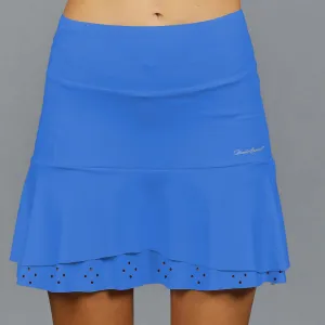 Classic Eyelet Long Skort (bright blue)