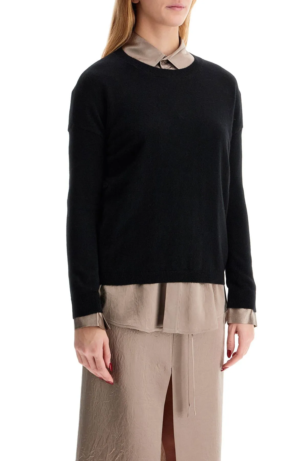 'dea cashmere crewneck pul 2023092 BLACK
