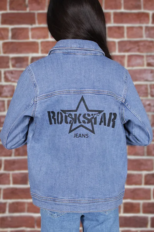 Denim Trucker Jacket Purple Tinted