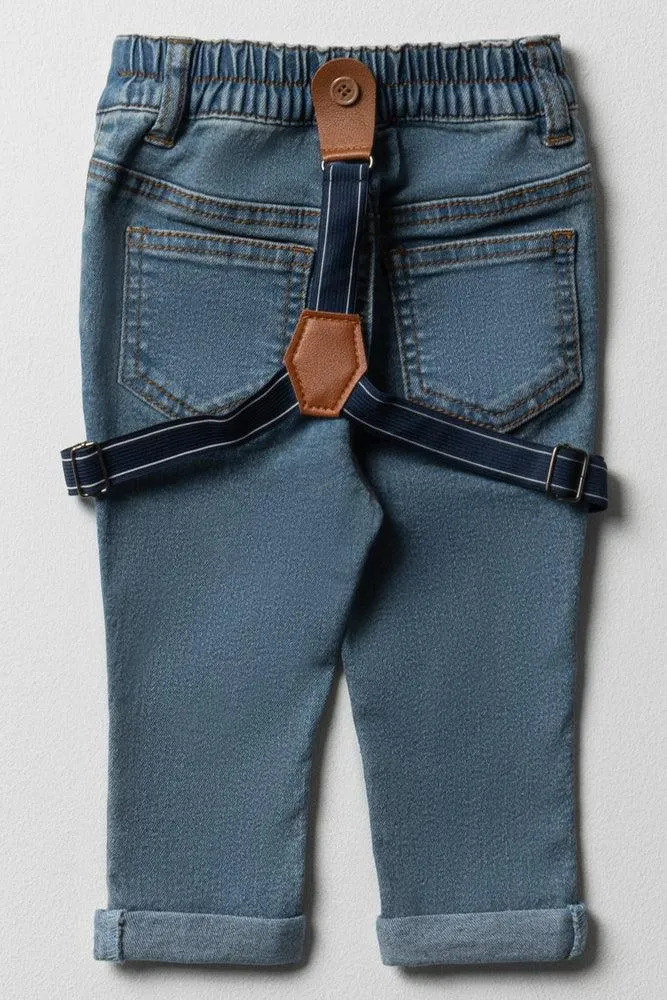 Denim With Braces
