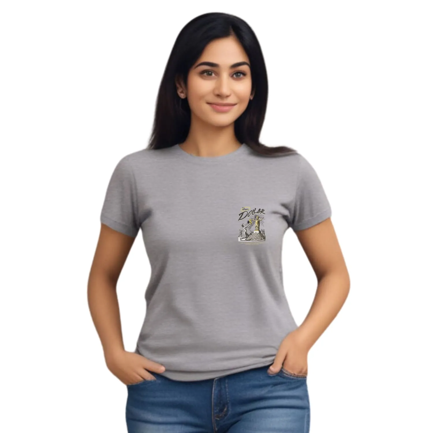 Dollar Womens cotton printed T-shirt