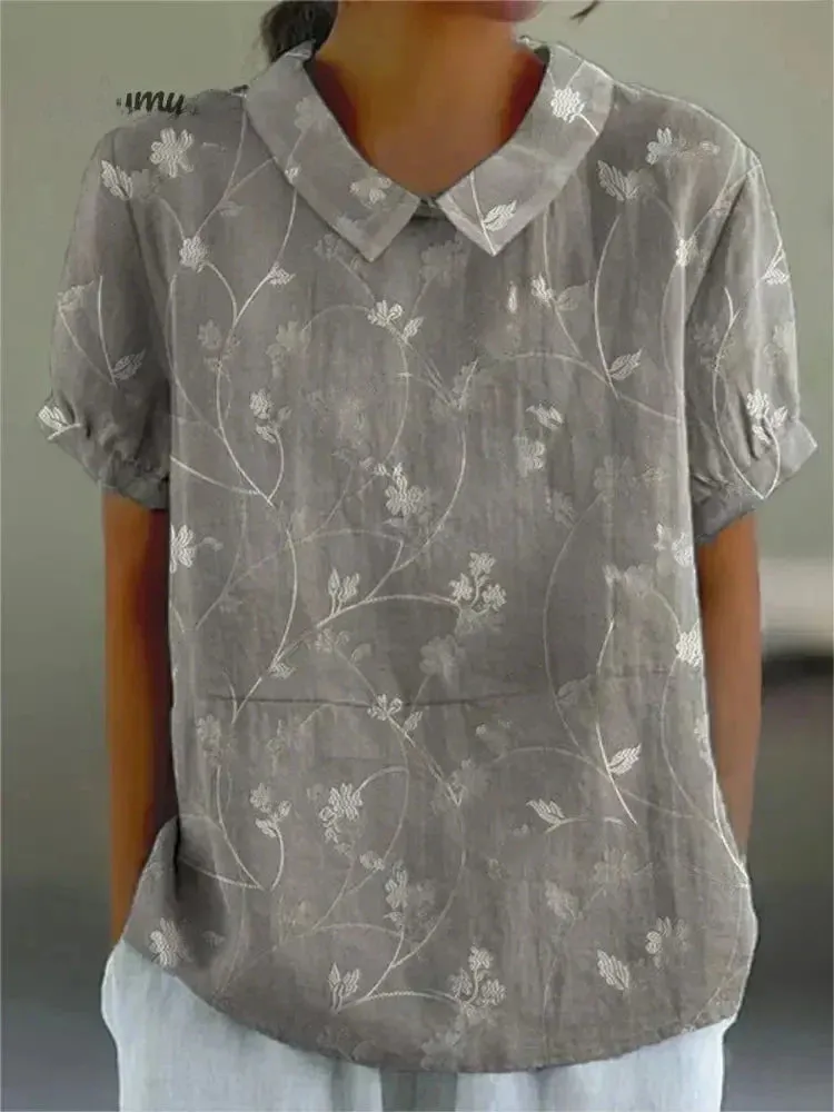 Dorothea | Modern Floral Shirt