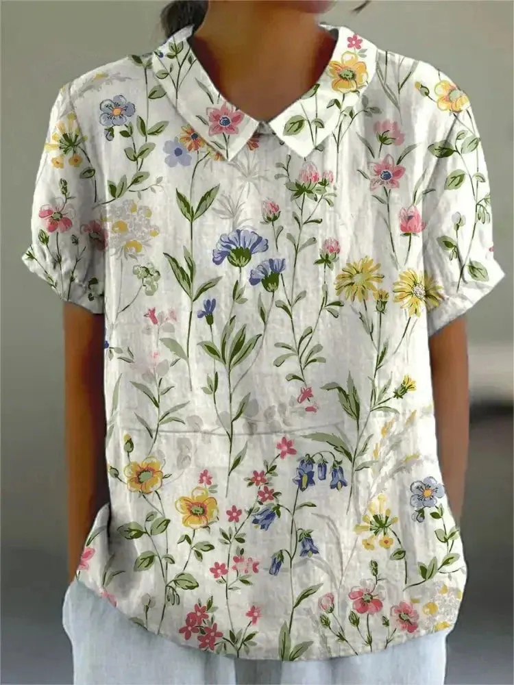 Dorothea | Modern Floral Shirt