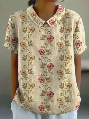 Dorothea | Modern Floral Shirt