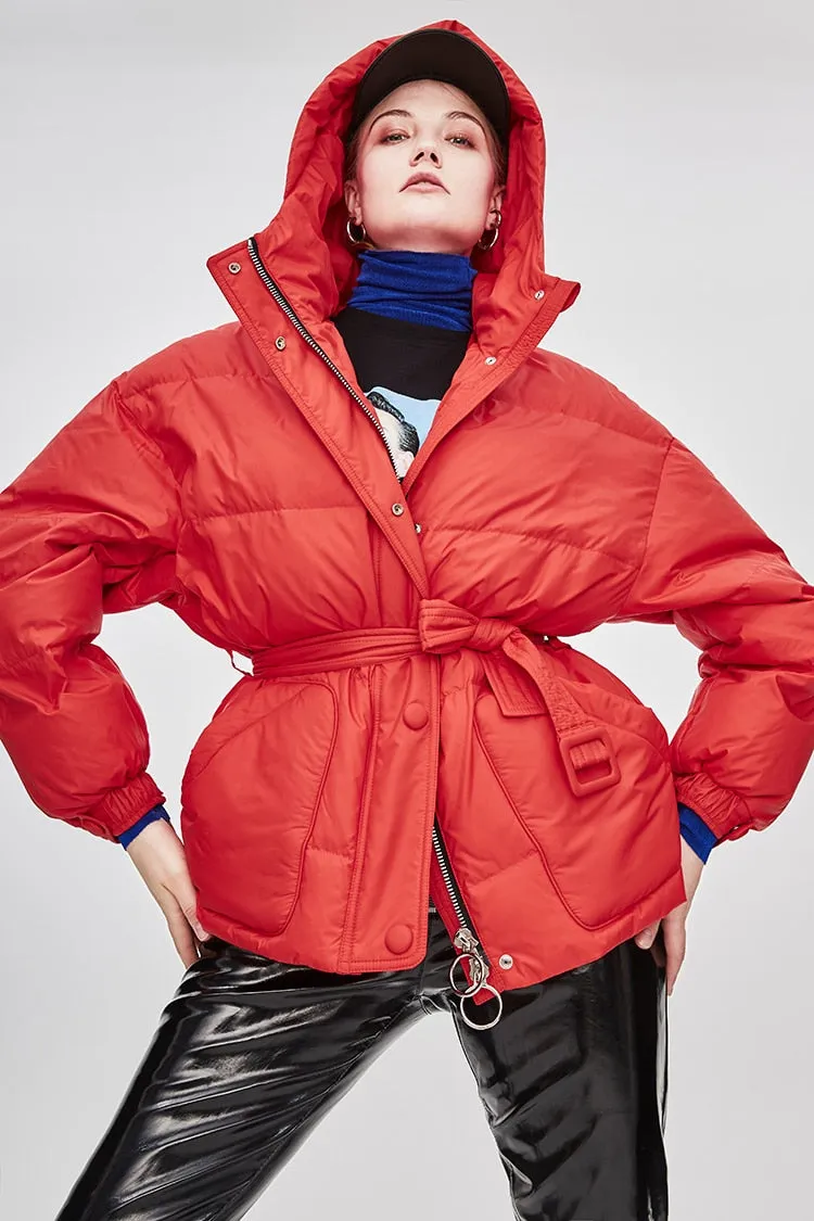 Doudoune Femme Ceinturée "Street Chic"