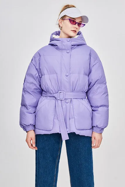 Doudoune Femme Ceinturée "Street Chic"