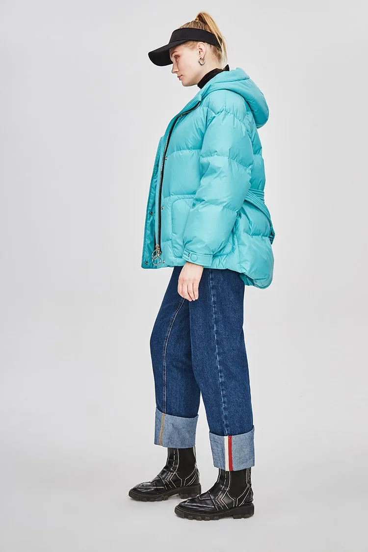 Doudoune Femme Ceinturée "Street Chic"