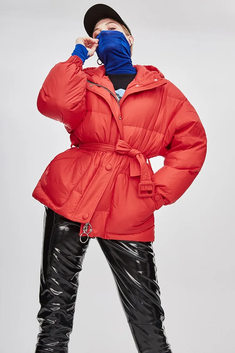 Doudoune Femme Ceinturée "Street Chic"