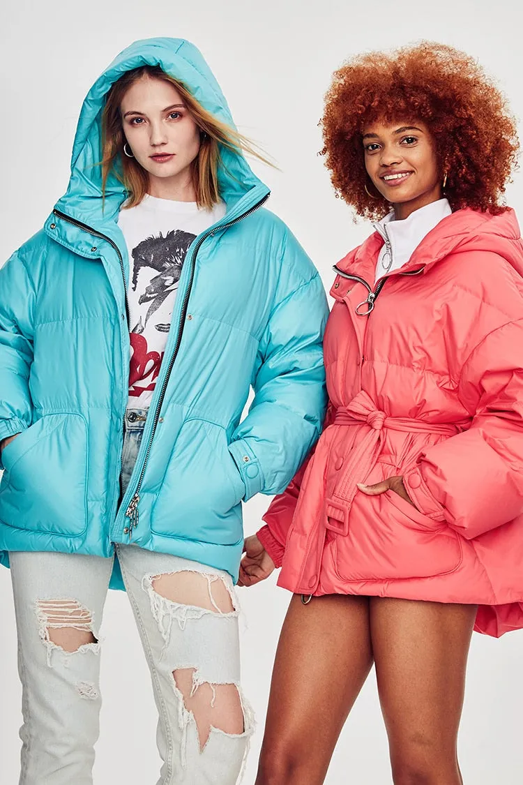 Doudoune Femme Ceinturée "Street Chic"