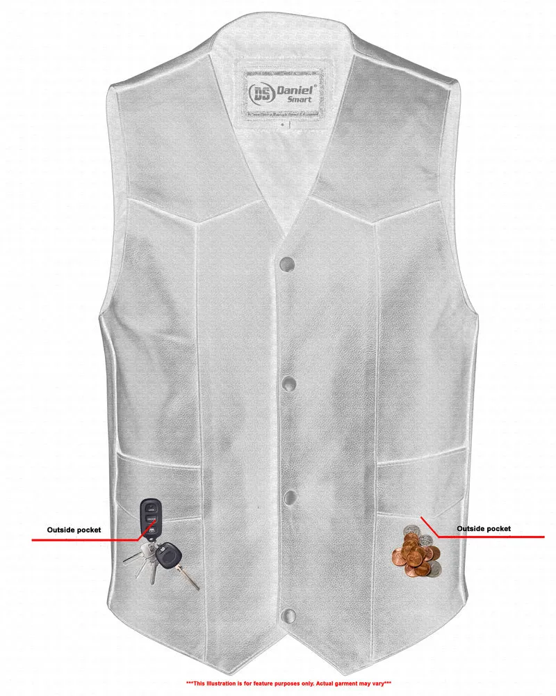 DS110 Traditional Single Back Panel Smart Access Pocket Vest