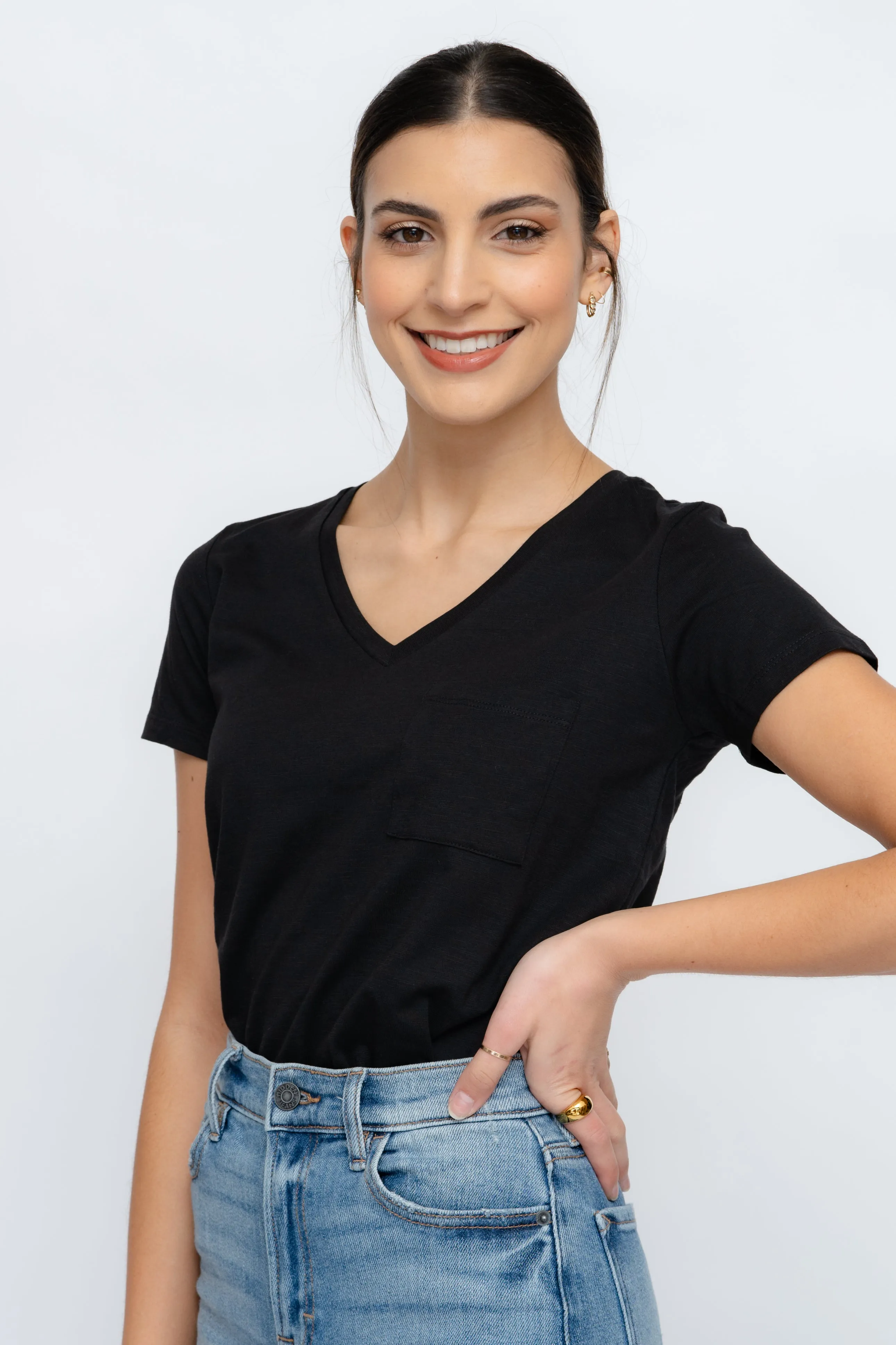 EFFORTLESS COTTON BLEND TEE