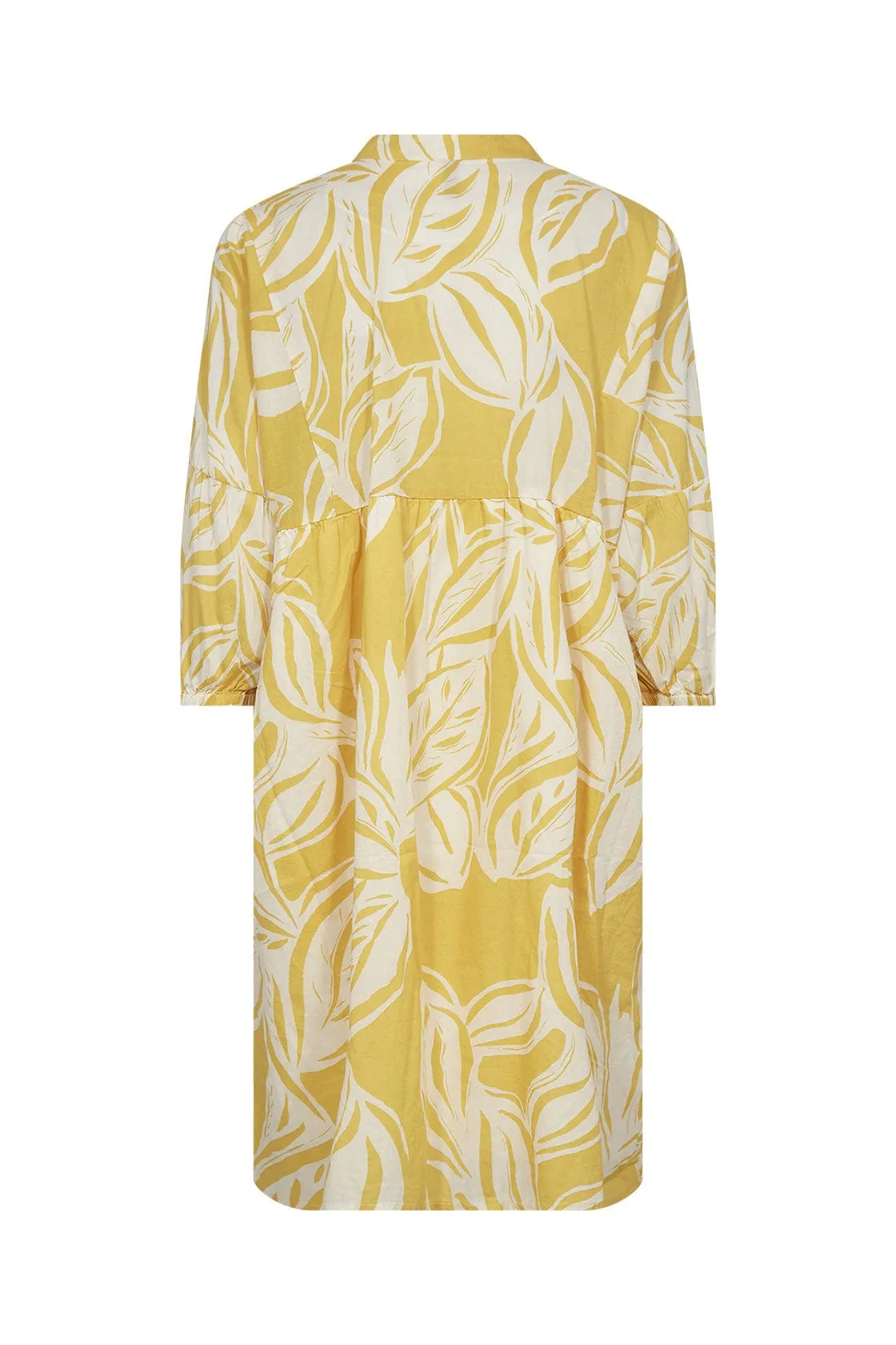 Elvine Printed Dress - Golden Yellow Combi