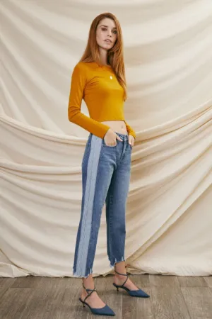 Erin High Rise Slim Straight Jeans
