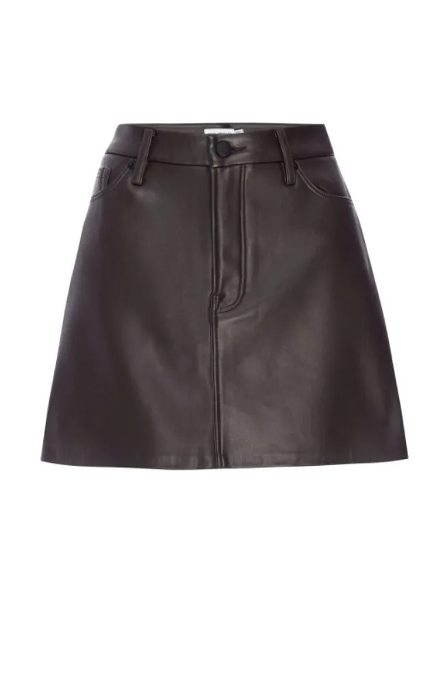 Faux Leather Mini Skirt