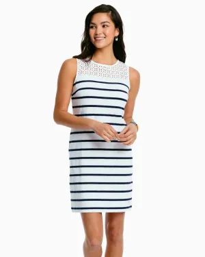 FINAL SALE - Southern Tide Elina Striped Dress in Nautical Navy