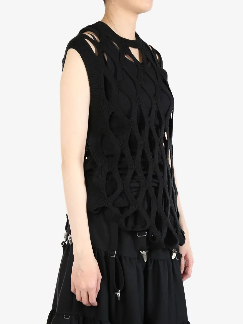 Fishing Net Knit Vest