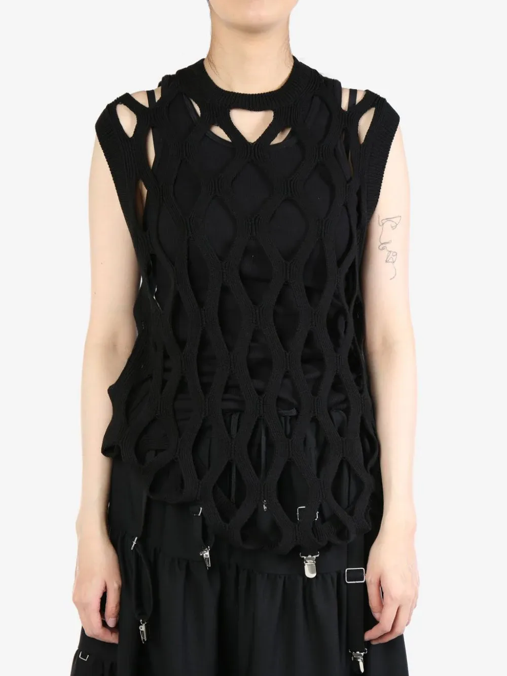 Fishing Net Knit Vest