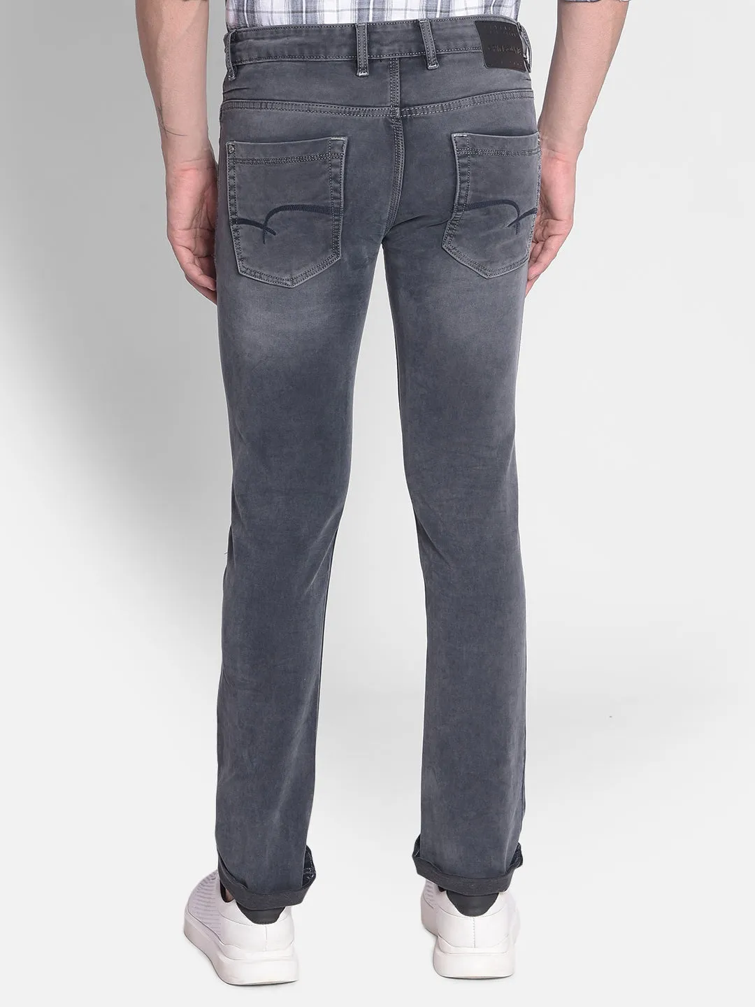 Grey Straight Jeans
