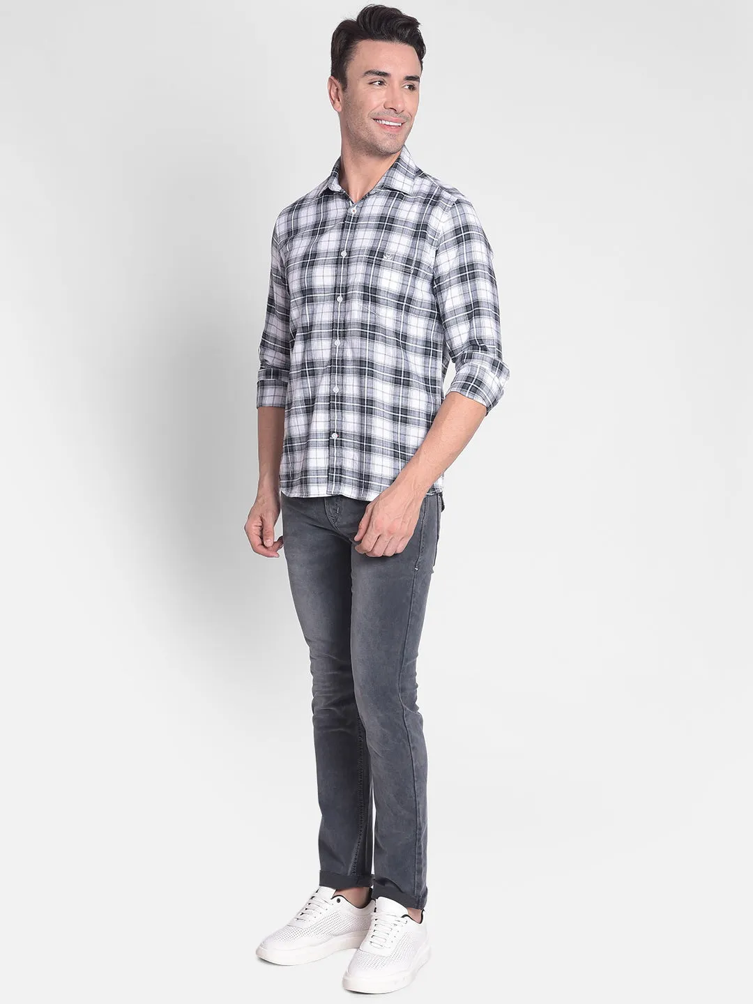 Grey Straight Jeans
