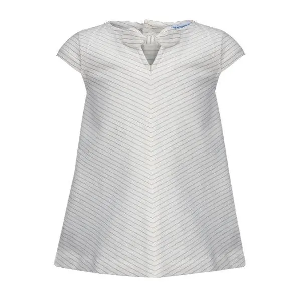 GREY STRIPED BABY GIRLS BLOUSE